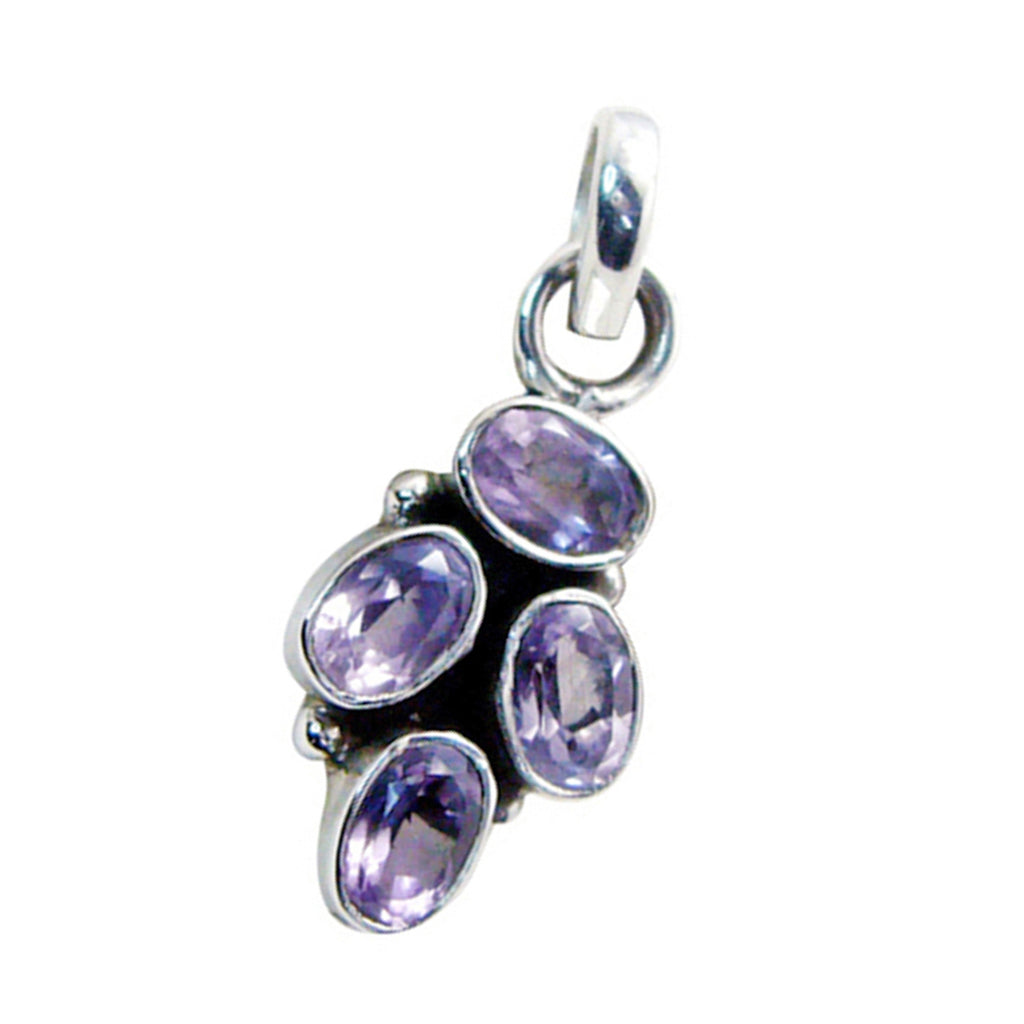 Amethyst Featherlight Russian Silver quarter Agustina Feminine Purple Pendant Jewelry