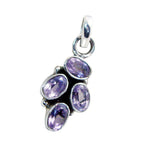 Amethyst Featherlight Russian Silver quarter Agustina Feminine Purple Pendant Jewelry
