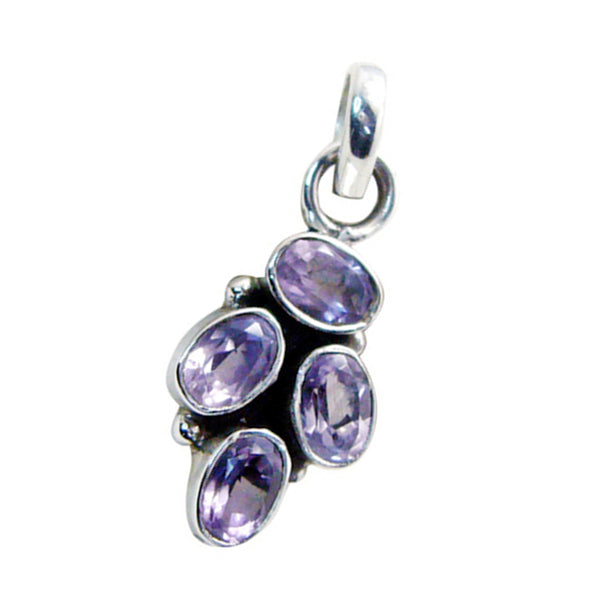Amethyst Featherlight Russian Silver quarter Agustina Feminine Purple Pendant Jewelry