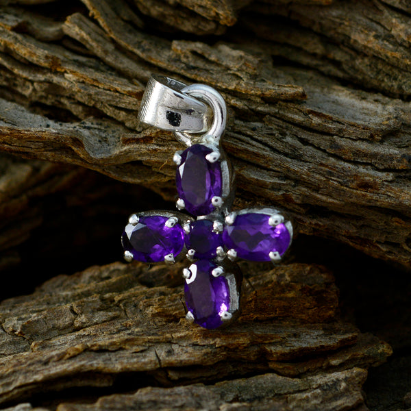 Amethyst Delicate Latin American Sterling Silver multiple Pilar Love Purple Pendant Jewellery