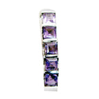 Amethyst Classic Latin American 925 Silver Penta Purple Pendant
