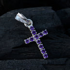 Amethyst Delicate Latin American 92.5 Silver multiple Autumn Love Purple Pendant Jewellery