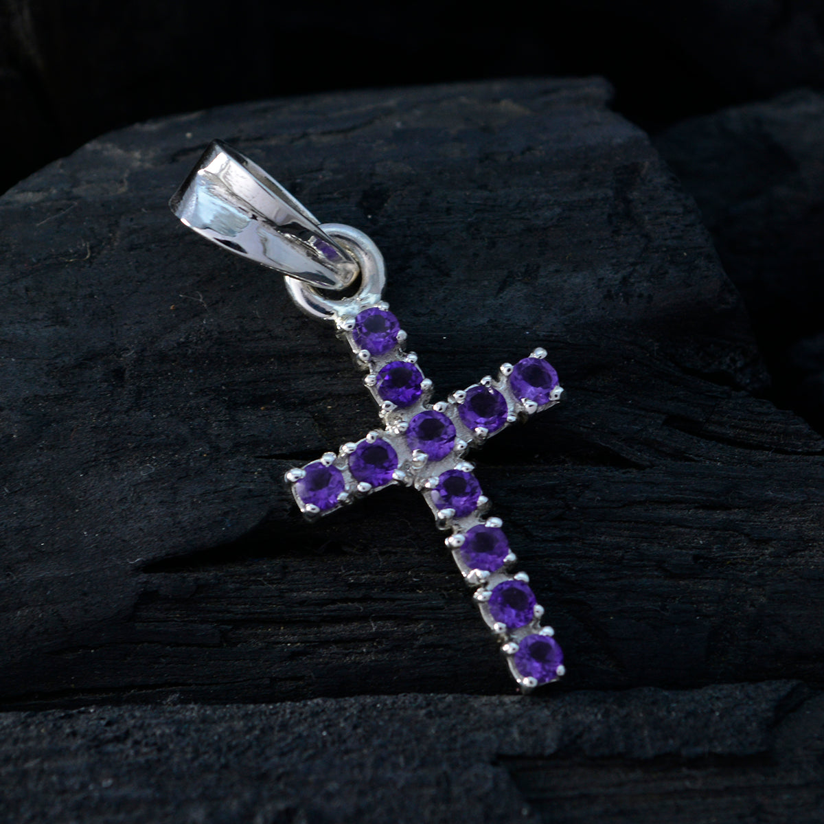 Amethyst Delicate Latin American 92.5 Silver multiple Autumn Love Purple Pendant Jewellery