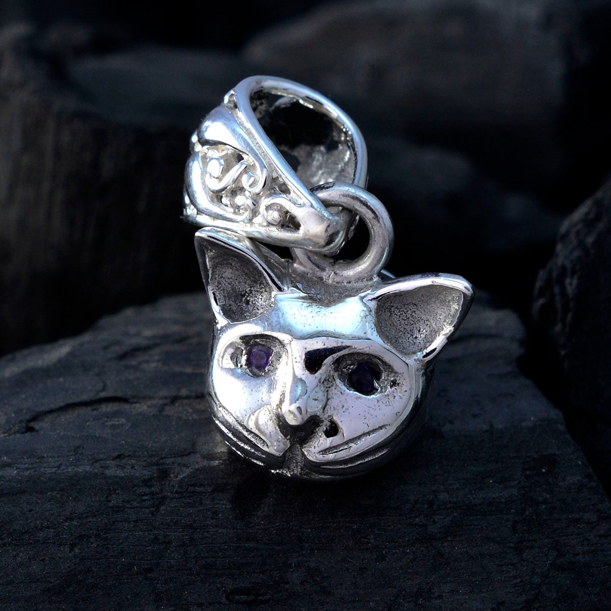 Amethyst Tiny Mexican Silver multiple Charlotte valentine Purple Pendant Jewelry