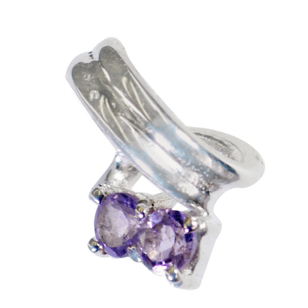 Amethyst Featherlight Moroccan 92.5 Silver Toi et Moi Clara Feminine Purple Pendant Jewellery