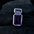 Amethyst Whisper-thin Latin American Sterling Silver Toi et Moi Zoe Armor Purple Pendant Jewellery