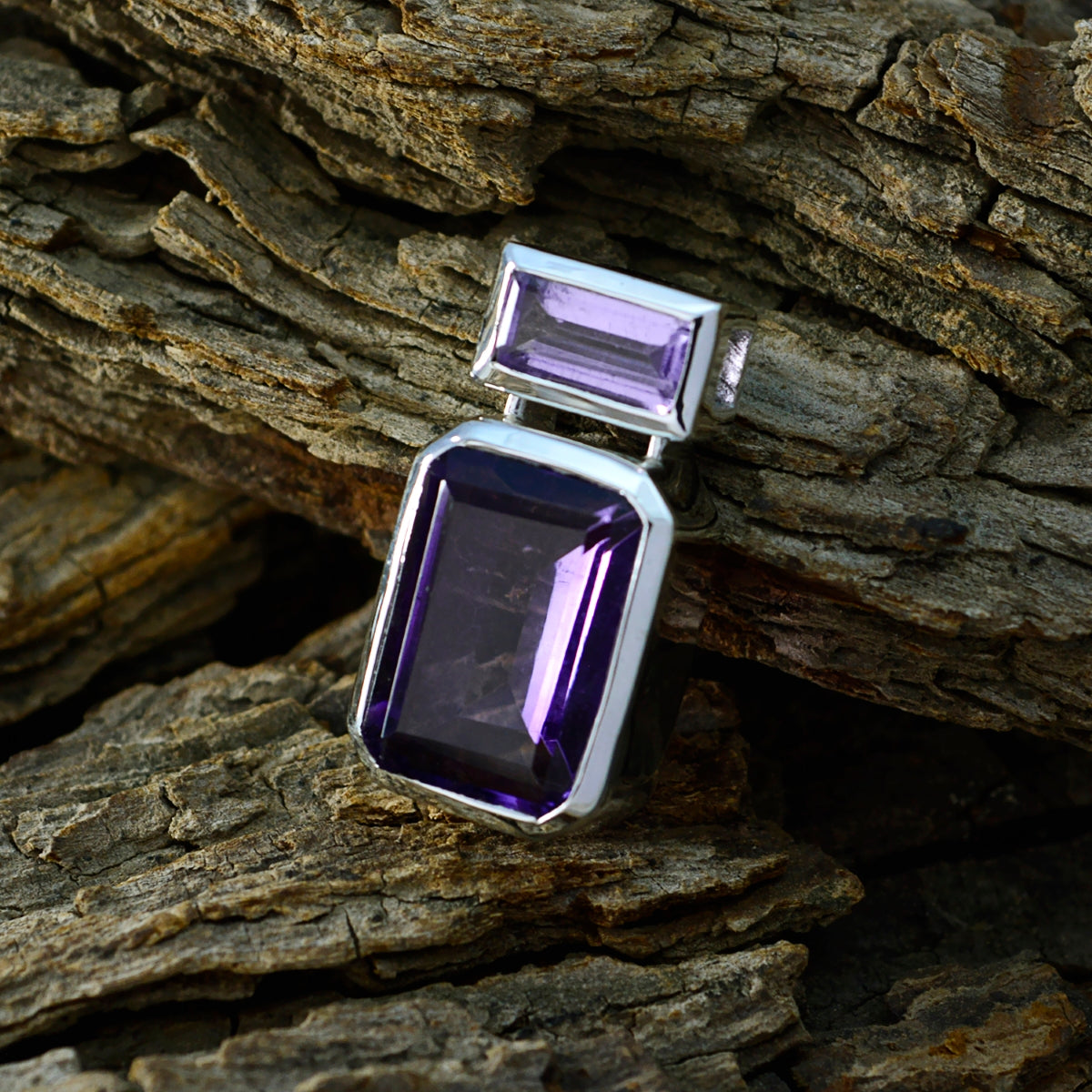 Amethyst Whisper-thin Latin American Sterling Silver Toi et Moi Zoe Armor Purple Pendant Jewellery