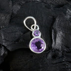 Amethyst Dainty Latin American Sterling Silver Toi et Moi Charlotte valentine Purple Pendant Jewellery