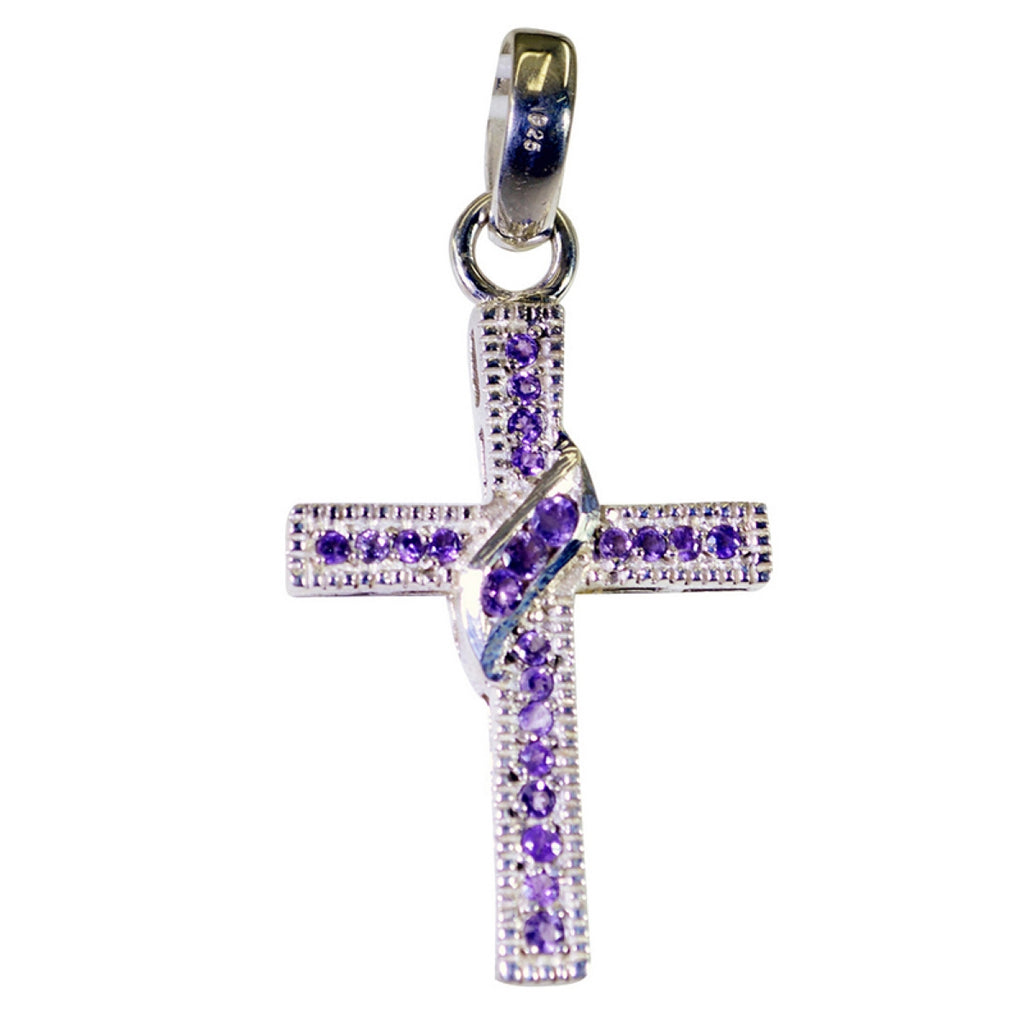 Ciondolo a bolle viola Savannah in argento 925 australiano con ametista leggera