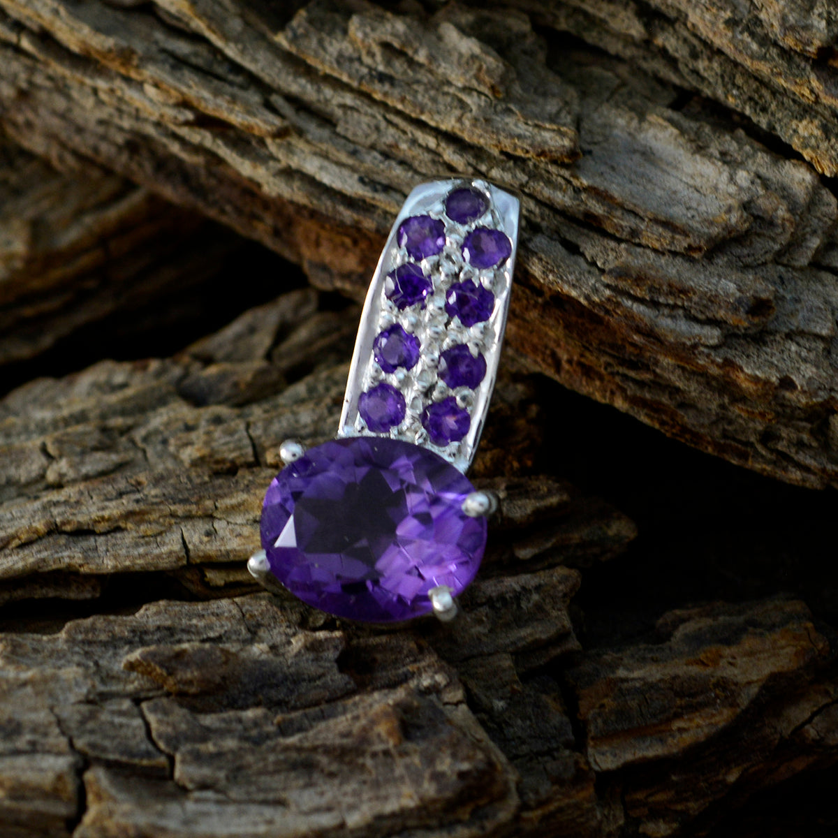 Amethyst Delicate African Silver multiple Tereza Modern Purple Pendant Jewelry