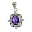 Amethyst Featherlight Australian 925 Silver multiple Purple Pendant
