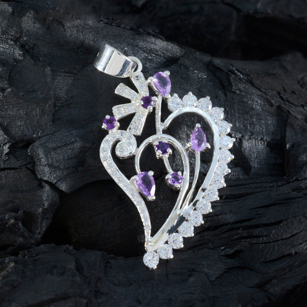 Amethyst Tiny African Silver multiple Amanda Fairytale Purple Pendant Jewelry