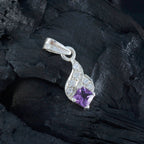 Amethyst Minimalist Middle Eastern Silver multiple Antonia Abstract Purple Pendant Jewelry