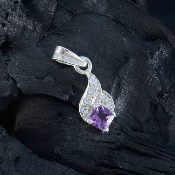 Amethyst Minimalist Middle Eastern Silver multiple Antonia Abstract Purple Pendant Jewelry
