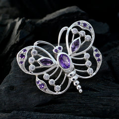 Amethyst Whisper-thin Australian 92.5 Silver multiple Isadora Abstract Purple Pendant Jewellery