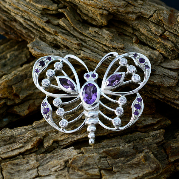 Amethyst Whisper-thin Australian 92.5 Silver multiple Isadora Abstract Purple Pendant Jewellery