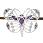 Amethyst Whisper-thin Australian 92.5 Silver multiple Purple Pendant