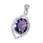 Amethyst Essential African Sterling Silver multiple Teresa Graceful Purple Pendant Jewellery