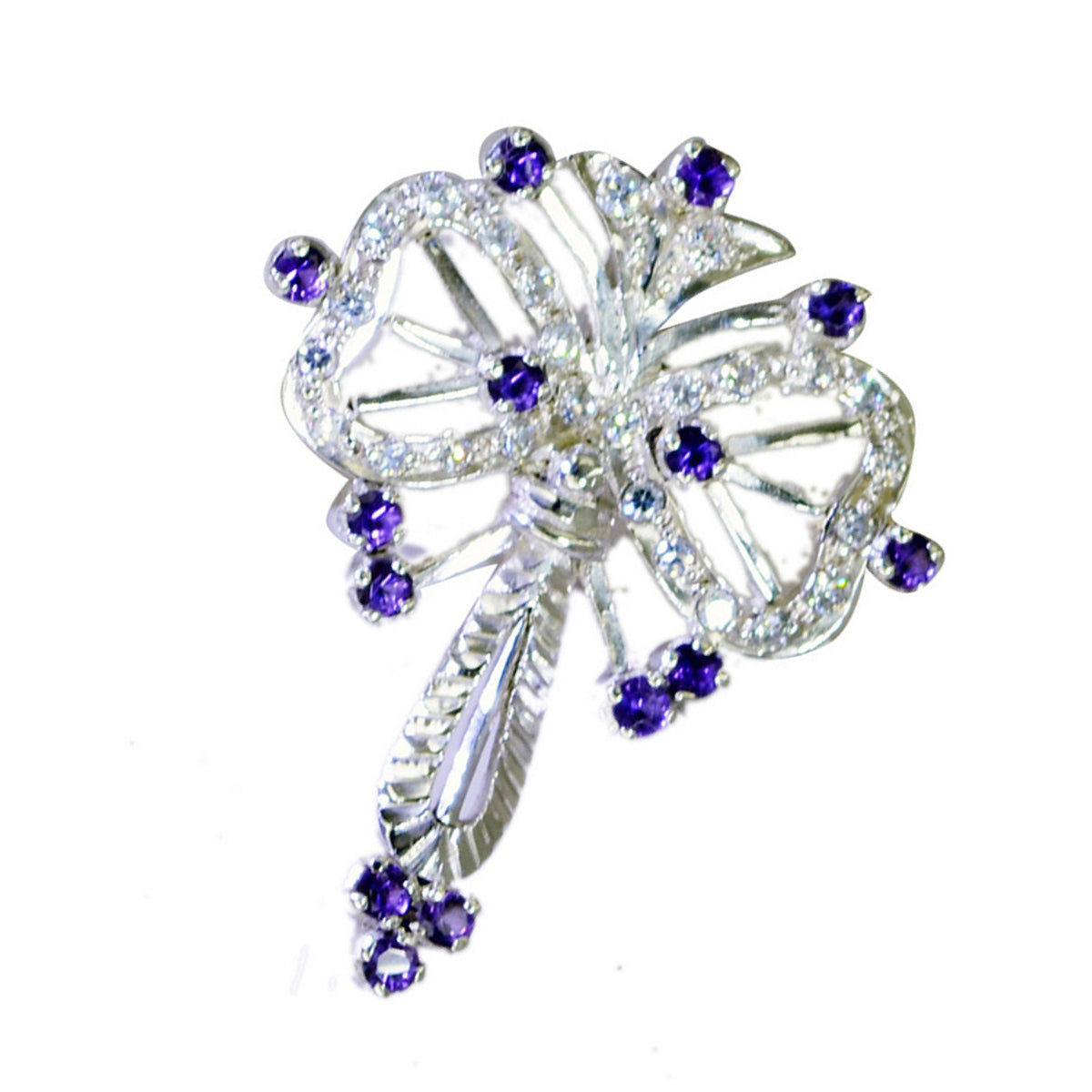 Amethyst Edgy African Sterling Silver multiple Aaliyah Fairytale Purple Pendant Jewellery