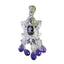 Amethyst Statement African Sterling Silver multiple Purple Pendant