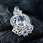 Amethyst Chunky Australian 92.5 Silver multiple Alice Cultural Purple Pendant Jewellery
