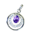Amethyst Tiny Indian Silver multiple Meera Glamorous Purple Pendant Jewelry
