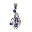 Amethyst Tiny Middle Eastern 925 Silver multiple Purple Pendant
