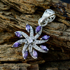 Amethyst Delicate Australian 92.5 Silver multiple Emma Sophisticated Purple Pendant Jewellery