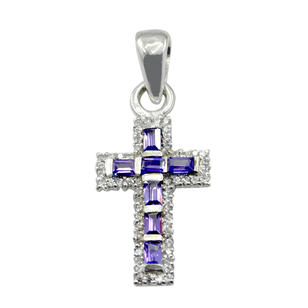 Amethyst Whisper-thin African Sterling Silver multiple Purple Pendant