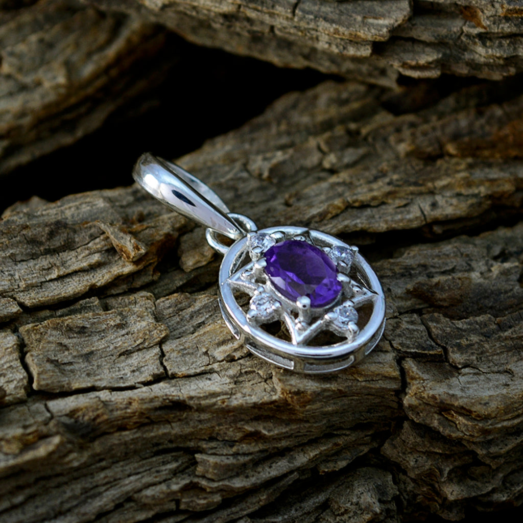 Amethyst Delicate African 925 Silver multiple Riley Filigree Purple Pendant Jewelry