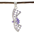 Amethyst Whisper-thin Middle Eastern 92.5 Silver multiple Purple Pendant