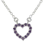 Amethyst Dainty Australian 92.5 Silver multiple Purple Pendant