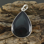 Black Onyx Versatile Egyptian Silver Solitaire Agustina Cocktail Black Pendant Jewelry