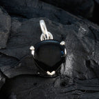 Black Onyx Delicate Spanish Sterling Silver Solitaire Elena valentine Black Pendant Jewellery