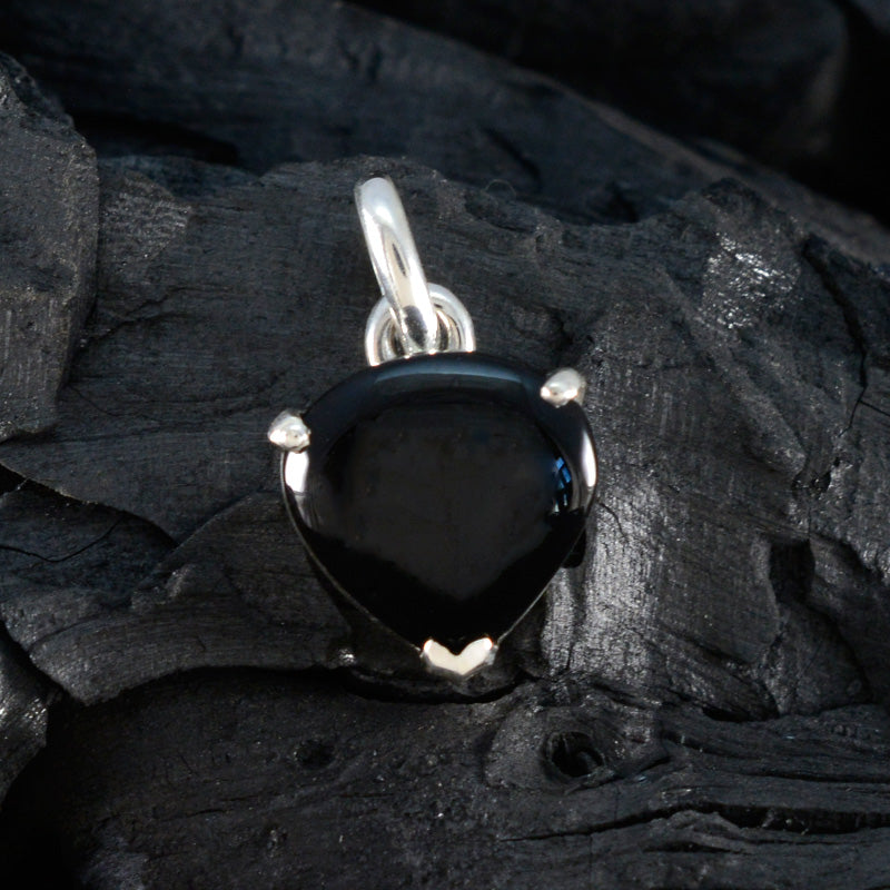 Black Onyx Delicate Spanish Sterling Silver Solitaire Elena valentine Black Pendant Jewellery