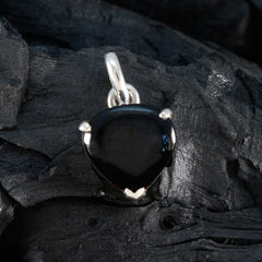 Black Onyx Delicate Spanish Sterling Silver Solitaire Elena valentine Black Pendant Jewellery