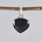 Black Onyx Delicate Spanish Sterling Silver Solitaire Elena valentine Black Pendant Jewellery
