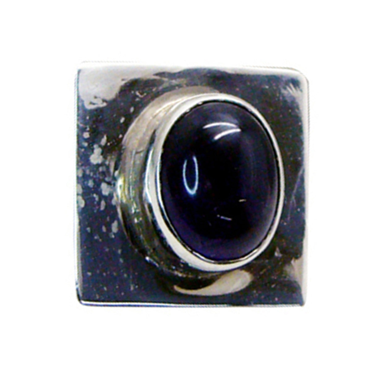 Black Onyx Dainty Spanish Silver Solitaire Black Pendant Main image