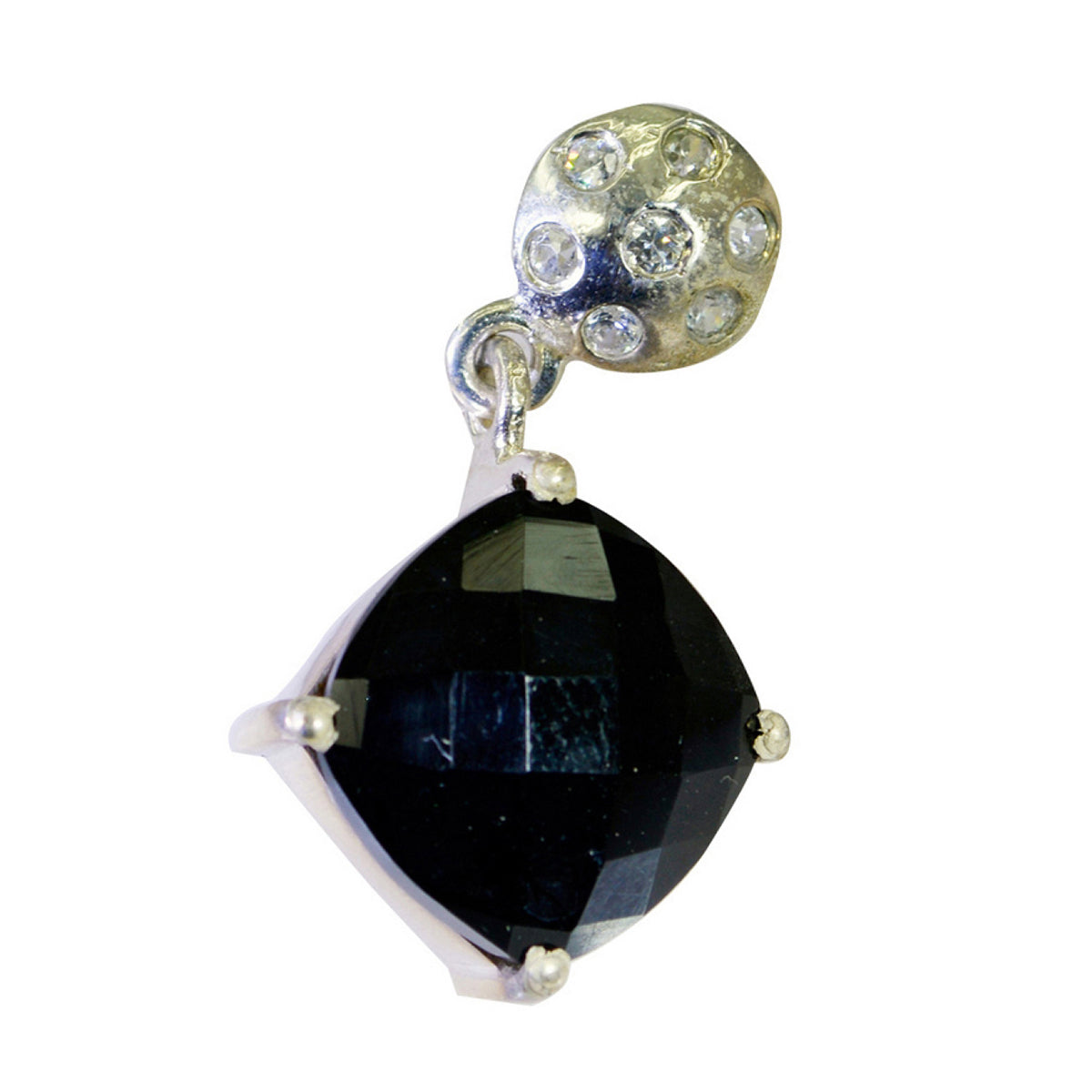 Black Onyx Tiny Australian 92.5 Silver multiple Black Pendant