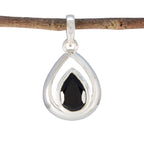 Black Onyx Delicate Spanish 92.5 Silver Solitaire Black Pendant