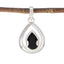 Black Onyx Delicate Spanish 92.5 Silver Solitaire Black Pendant