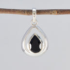 Black Onyx Delicate Spanish 92.5 Silver Solitaire Mariana Romantic Black Pendant Jewellery
