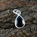 Black Onyx Elegant Korean 925 Silver Solitaire Min-seo Armor Black Pendant Jewelry