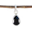 Black Onyx Elegant Korean 925 Silver Solitaire Black Pendant