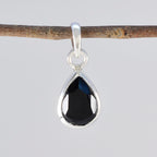 Black Onyx Elegant Korean 925 Silver Solitaire Min-seo Armor Black Pendant Jewelry