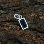 Black Onyx Delicate Spanish Silver Solitaire Scarlett Signet Black Pendant Jewelry