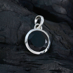 ブラックオニキス フェザーライト ジャーマンシルバー ソリティア ルルド アブストラクト ブラックペンダント ジュエリー