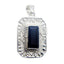 Black Onyx Essential Spanish Silver Solitaire Black Pendant