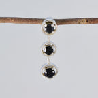 Black Onyx Dainty Turkish Silver Trilogy Leah Contemporary Black Pendant Jewelry