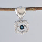 Blue Sapphire Delicate Middle Eastern Sterling Silver multiple Zoe wedding Blue Pendant Jewellery